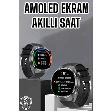 Kaia Life Akıllı Saat Bluetooth Bağlantılı Amoled Ekran Uyku ve Sağlık