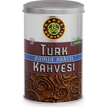 Kahve Dünyası Damla Sakızlı Aromalı Türk Kahvesi 250 g Arabica Özellikli