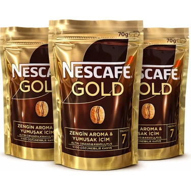 Nescafe Gold 70 gr Çözünebilir Kahve x 3 Adet Fiyatı