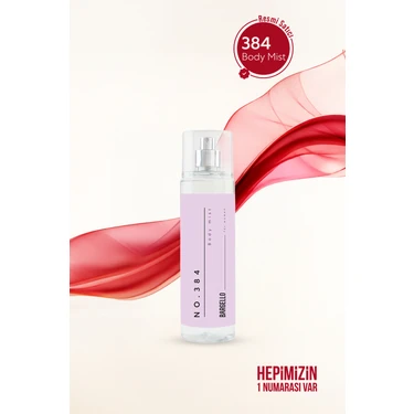 Bargello No:384 Kadın Vücut Spreyi 210 ml Ferah Çiçek Aromalı Uzun Süre Kalıcı