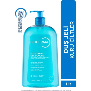 Bioderma Atoderm Shower Gel Aile Boyu Kuru Ciltler İçin Nemlendirici Duş Jeli Bebek Çocuk Yetişkin