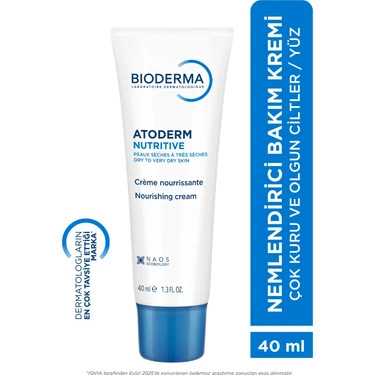 Atoderm Nutrition Çok Kuru Olgun Cilt Besleyici Nemlendirici Yüz Kremi Avokado ve Shea Yağı 40