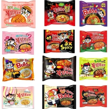 Buldak Ramen 12 Flavor Combo /ramen/hot/hazir Noodle Kore Fiyatı