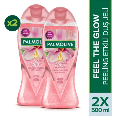 Palmolive Aroma Sensations Feel the Glow Peeling Etkili Banyo ve Duş Jeli 2 x 500
