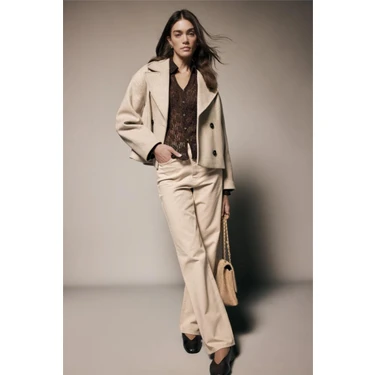 DeFacto %100 Pamuk Straight Fit Normal Bel Gabardin Pantolon