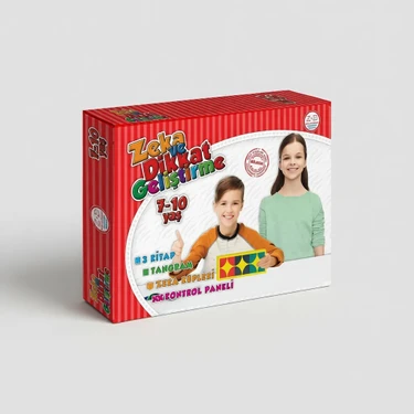 Yükselen Zeka Zeka ve Dikkat Geliştirme Seti 3 Kitap (7 - 10 Kitabı