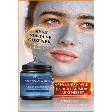 Blue Skin Care İLK HAFTADA FARKI HİSSET kolajen Collagen Ölüdeniz Kil Maskesi Sivilce ve Siyah