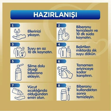 Bebelac Gold 1 Bebek Sütü 800 Gr 0-6 Ay İçin Sütlü Ek Gıda Doğal İçeriklerle