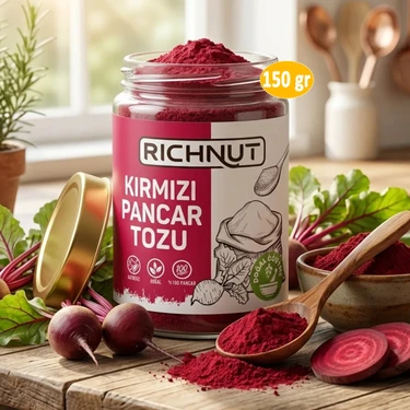 Richnut Kırmızı Pancar Tozu Katkısız Doğal 150