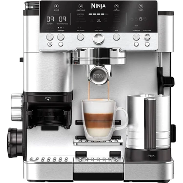 Ninja Luxe Café Premier Espresso Makinesi 1680 W İnox Renkli 3'ü 1 Arada Espresso ve Filtre