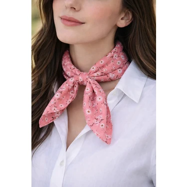 Sacce Scarves&Accessories Pembe Renkli Çiçekli Fular