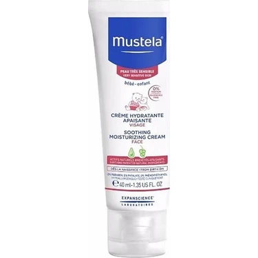 Mustela Rahatlatıcı Yüz Kremi 40 Ml Çok Hassas Ciltler İçin Nemlendirici