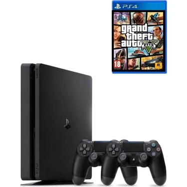 SONY PS4 Slim 500 GB Oyun Konsolu Cuh - 2016A İki Kollu GTA Fiyatı
