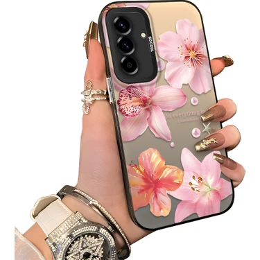 Ucuc Samsung Galaxy A36 Uyumlu Sert Akrilik Arka Silikon Kenar Lens Koruma