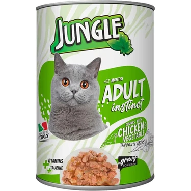 Jungle Kedi Konservesi Tavuklu Sebzeli 415 Gr Fiyatı