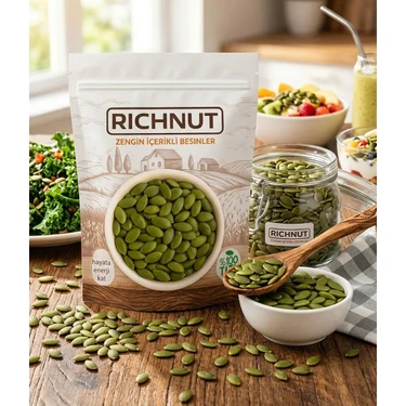Richnut 120 gr Çiğ Kabak Çekirdeği İçi Doğal ve Katkısız Lezzetli