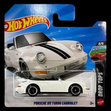 Hot Whells Hot Wheels Porsche 911 Turbo Cabriolet Metal 1/64 Ölçekli Araba Koleksiyonluk Detaylı