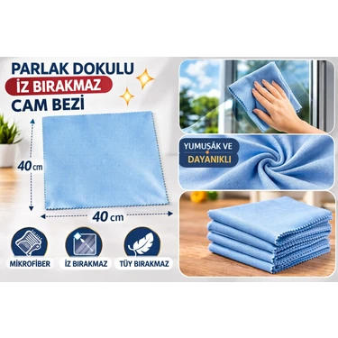 Mko Tekstil 4'lü Parlak Doku Ultra Parlatıcı Cam