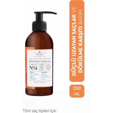 Otacı Lab Bitki Özlü Şampuan Dökülme Karşıtı Terapi No:4 250 Fiyatı