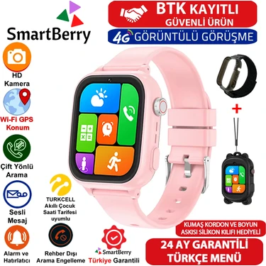 Z53 Görüntülü Görüşme Gps Wıfı Net Konum Gizli Dinleme Akıllı Çocuk Takip Saati Sim Kartlı -