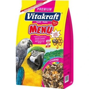 Vitakraft Premium Menü Jod Vital Papağan Yemi 1