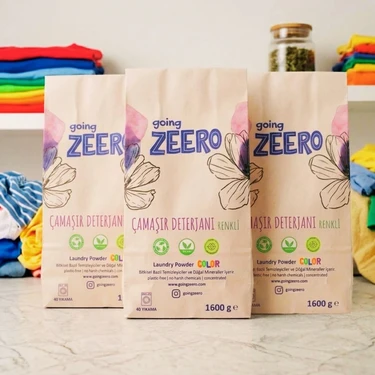 Going Zeero Renkli Çamaşırlar Için Doğal Konsantre Çamaşır Deterjanı - Bitkisel & Mineral Kaynaklı