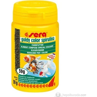 Sera Goldy Color Spirulina Nature Japon Balığı Yemi 100