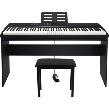 Jwin Sapphire SDP-112 Çekiç Aksiyonlu 88 Tuşlu Dijital Piyano Taşıma Çantası Hediyeli +