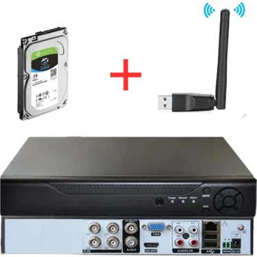 Arna 5mp 4 Kanal Xmeye 320GB HDD + Wifi Hibrit Kayıt Cihazı H265+ 1080P Hareket Algılama, Yüz