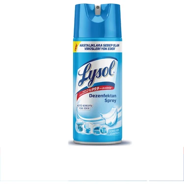 Lysol Dezenfektan Sprey Temizliğin Esintisi 400 ml Yüzeyler İçin Kötü Kokuyu Yok Eden Etkili
