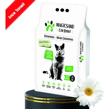 Magicsand Cat Litter Çiçek Kokulu Kedi Kumu 20 Lt Ince