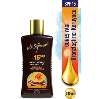 Eda Taşpınar Bronzlaştırıcı Koruyucu Yağ SPF 15 - 200