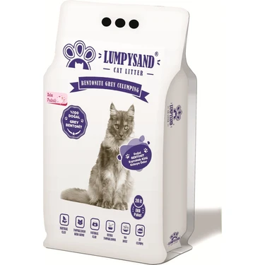 Magicsand Lumpysand 20 lt Bebek Pudralı Kedi Kumu İnce Taneli Doğal Topaklaşan Kum ile Minimum
