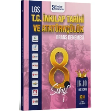 Krallar Karması 8. Sınıf Lgs T.c. Inkılap Tarihi ve Atatürkçülük 16 x 10 Branş