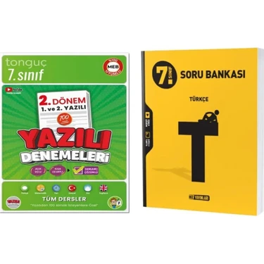 Tonguç Akademi 7. Sınıf Yazılı Denemeleri 2. Dönem 1 ve 2. Kitabı