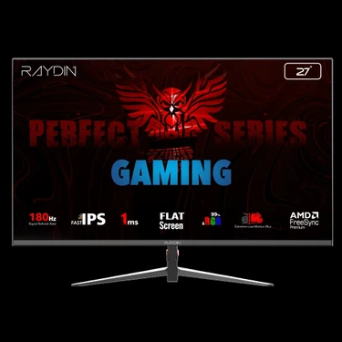 Raydın Mm27dfı-180hz, 27", 1ms, 180hz, Full Hd, Hdmı, Dp, IPS Led, Flat, Frameless, Freesync Gaming