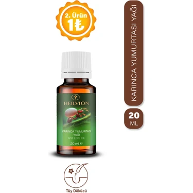 HEILVION Karınca Yumurtası Yağı 20 ml %100 Doğal – Tüy Azaltıcı, Tüy inceltici , Tüy Dökücü,