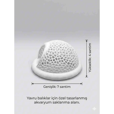 DenizCanlilari Akvaryum Yavru Balık Saklanma Alanı - Petg Güvenli Malzeme