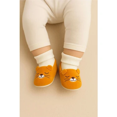 Minissa Baby Kids Yumuşak Çoraplı Triko Bebek Patik Ilk Adım Panduf Kaydırmaz
