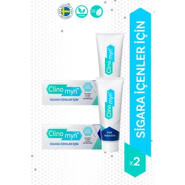 Clinomyn Smokers Sigara İçenler için Diş Beyazlatan Diş Macunu 75 ml x 2