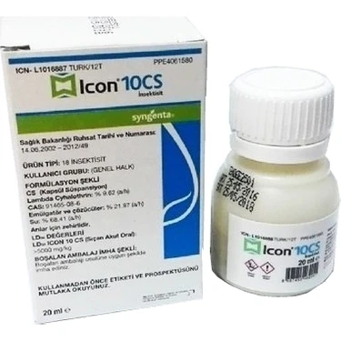 Icon 10 Cs Haşere Giderici 20 ml Mikrokapsül Teknolojisi ile Hedef Haşerelerde Uzun Süreli