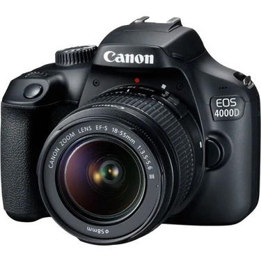 Canon 4000D 18-55 MM III APS-C Sensörlü Dijital Fotoğraf Makinesi 3 inç Ekran