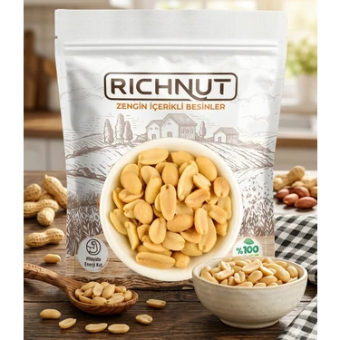 Richnut Amigo 250 gr Kabuksuz Tuzlu Yer Fıstığı Pratik ve Besleyici Atıştırmalık