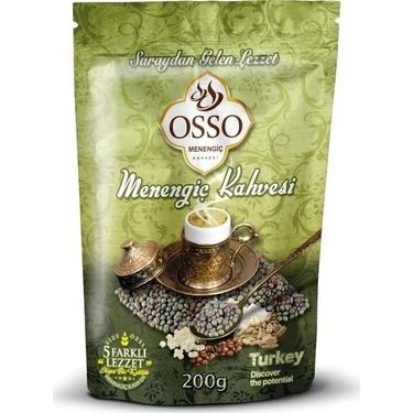 Osso Osmanlı Kahvesi Osso Menengiç Kahvesi 200 gr Yumuşak Lezzetli Türkiye Menşeli Doğal