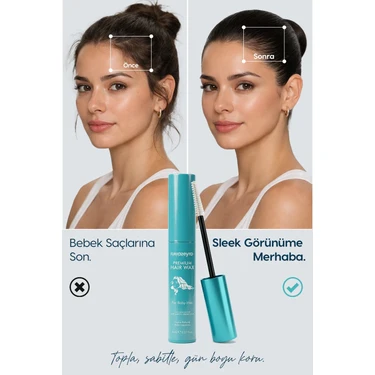 Nutrazeyra Cosmetics Fırça Başlıklı Saç Sabitleyici Hair Wax - Bebek Saçlar Ve Yeni Çıkan Saçlar