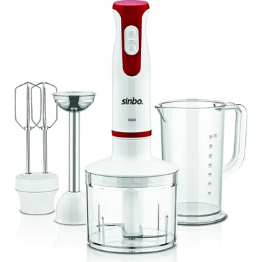 Sinbo SHB 3137 1000 W Çoklu Set Blender Fonksiyonlar: Blender, Çırpma, Karıştırma, 800 ml