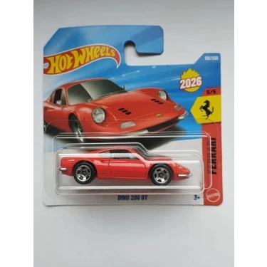 Hot Wheels 1/64 Ölçekli Ferrari Dino 206 GT Metal Araba 2026 Fiyatı