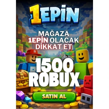 1Epin 1500 Robux Oyun Pinleri - USD Para Birimi İle Güvenilir Satın