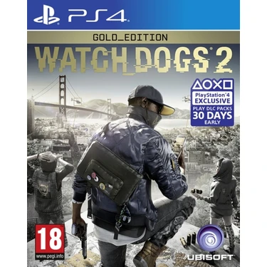 Ubisoft Watch Dogs 2 Gold Edition PS4 Aksiyon Macera Oyunu Multiplayer Desteği ile