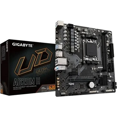 Gıgabyte A620M-H Ddr5 6400 (Oc) HDMI Dp M.2 Pcıe 16X V4.0 Am5 (7000-8000-9000)